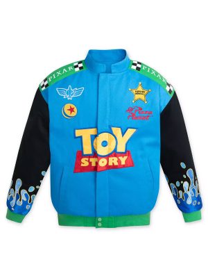 Disney Pixar Toy Story Racing Blue Black Cotton Jacket