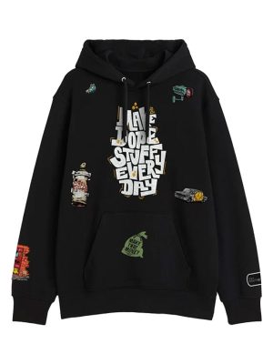 Dope Stuff Black Fleece Pullover Hoodie