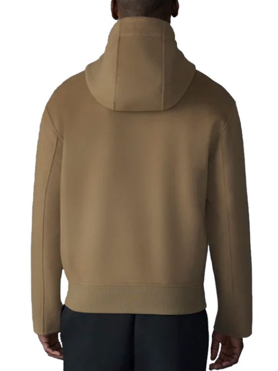 Double Face Brown Wool Hooded Jacket