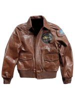 Flying Tigers Tribute Brown Leather Jacket