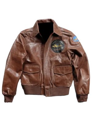 Flying Tigers Tribute Brown Leather Jacket