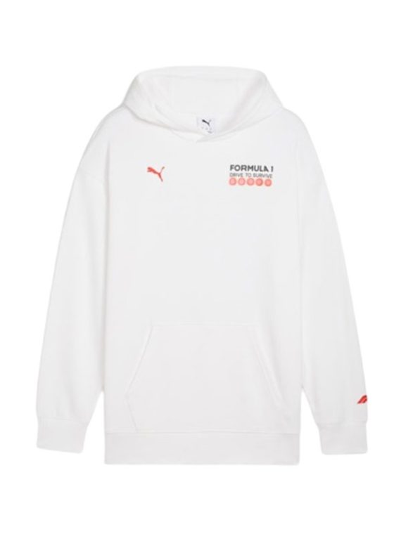 Formula 1 Drive to Survive Graphic Race White Hoodie
