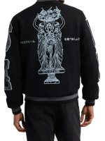 Icecream Wool Blend Black Varsity Jacket
