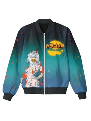 In Flames Multi Color Varsity Bomber Jacket