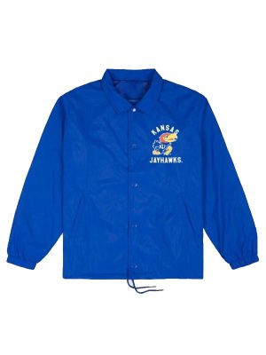Kansas Jayhawks Classic Logo Coaches Blue Jacket