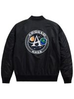 L-2B Apollo Gen II Black Bomber Satin Jacket