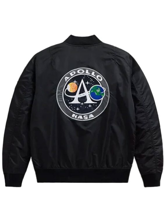 L-2B Apollo Gen II Black Bomber Satin Jacket