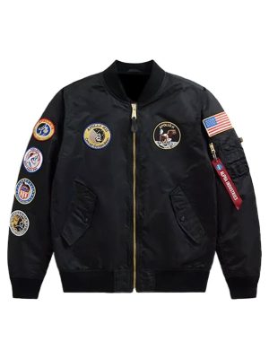 L-2B Apollo Gen II Black Bomber Satin Jacket