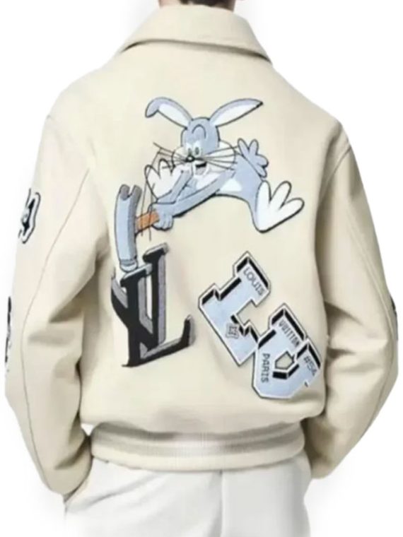 Louis Vuitton Bugs Bunny Beige Varsity Jacket
