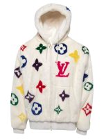 Louis Vuitton Mink Monogram Fur Oversized Hoodie
