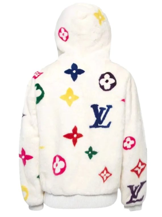 Louis Vuitton Mink Monogram Fur Oversized Hoodie