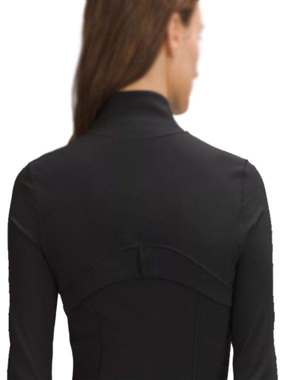 Lululemon Define Gold Zipper Black Cropped Jacket