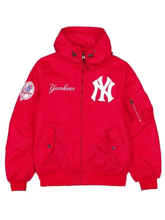 MLB New York Yankees Bomber Hooded Jacket