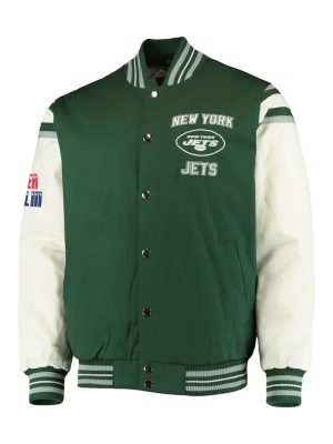New York Jets Carl Banks Vectory Green Varsity Jacket