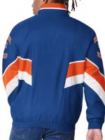 New York Knicks Captain Royal Blue Satin Varsity Jacket