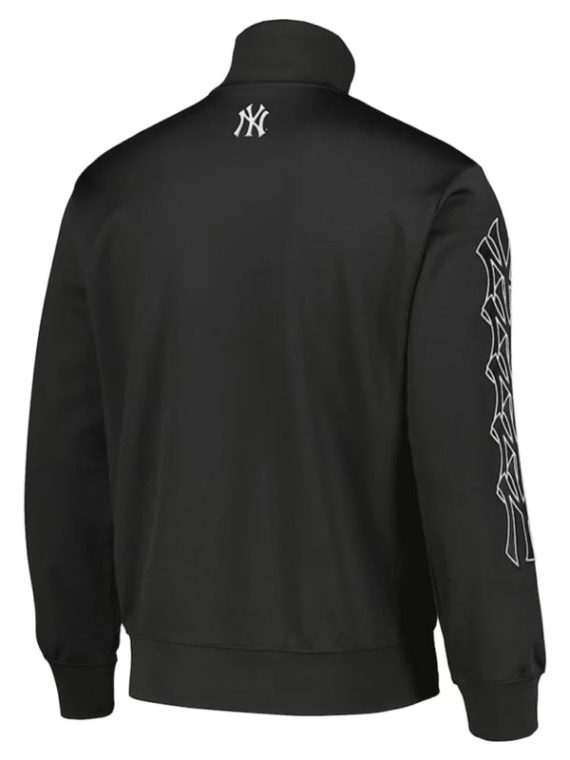 New York Yankees Pleasures Pitcher Black Track Jacket