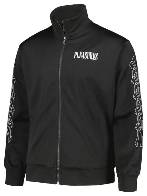 New York Yankees Pleasures Pitcher Black Track Jacket