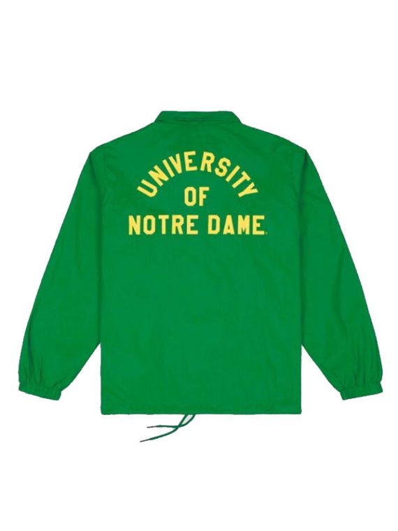 Notre Dame Fighting Irish Shamrock Retro Green Jacket