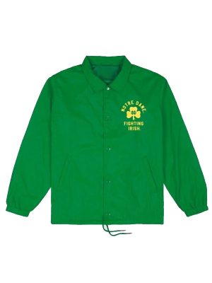 Notre Dame Fighting Irish Shamrock Retro Green Jacket