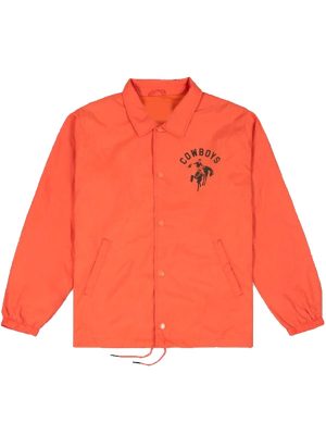 Oklahoma State Cowboys Retro Logo Coaches Orange Jacket