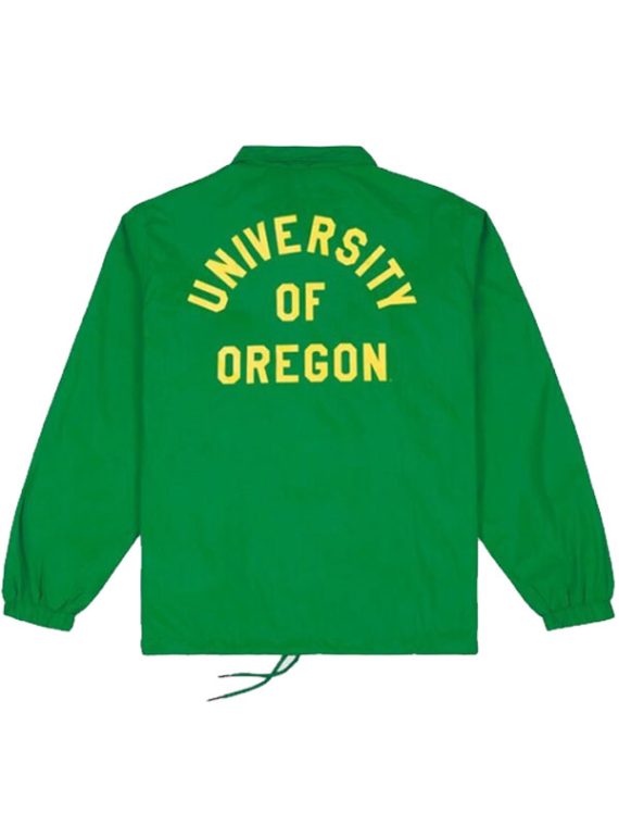 Oregon Ducks Vintage Logo Coaches Green Jacket