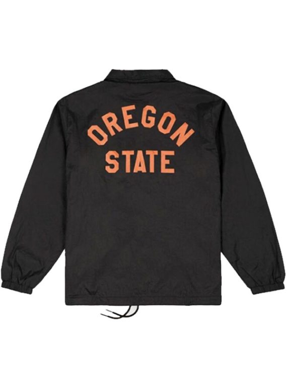 Oregon State Beavers Classic Logo Coaches Black Jacket