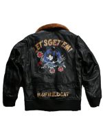Phil the Cat G1 Black Leather Jacket
