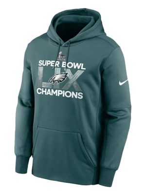 Philadelphia Eagles Super Bowl LIX Champions Green Hoodie