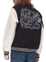 Pleasures Unkle Black Varsity Jacket