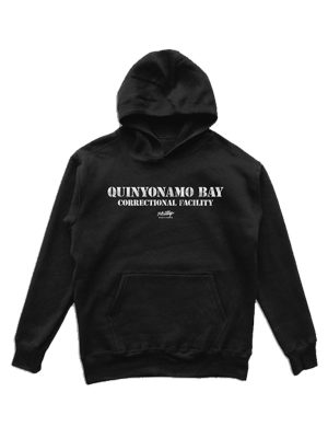 Quinyonamo Bay Black Fleece Pullover Hoodie