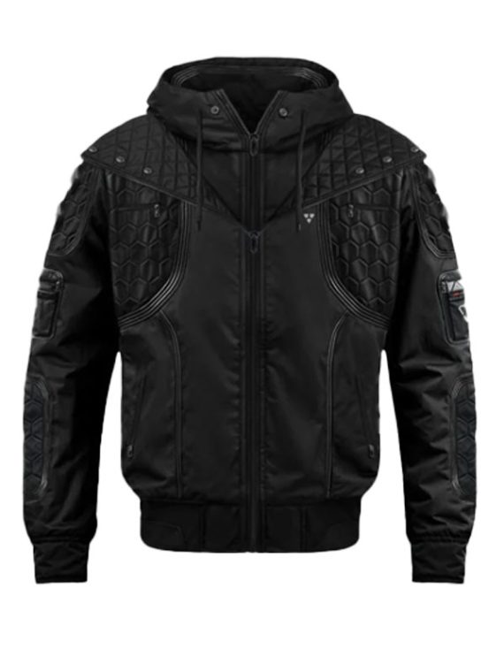 Renegade Black Bomber Hooded Jacket