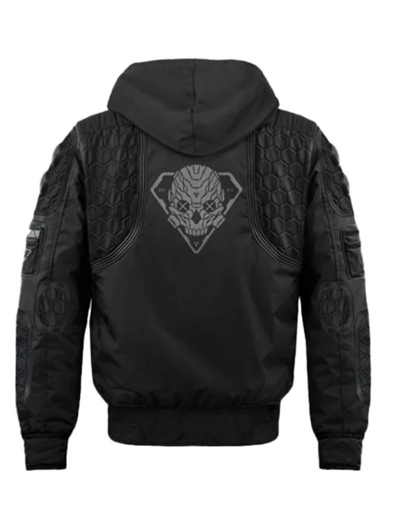 Renegade Black Bomber Hooded Jacket