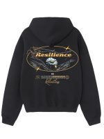 Resilience Graphic Vibes Black Pullover Hoodie