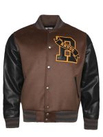 Rhude Hills Brown Black Varsity Jacket