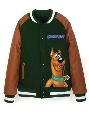 Scooby Doo Green Brown Varsity Jacket