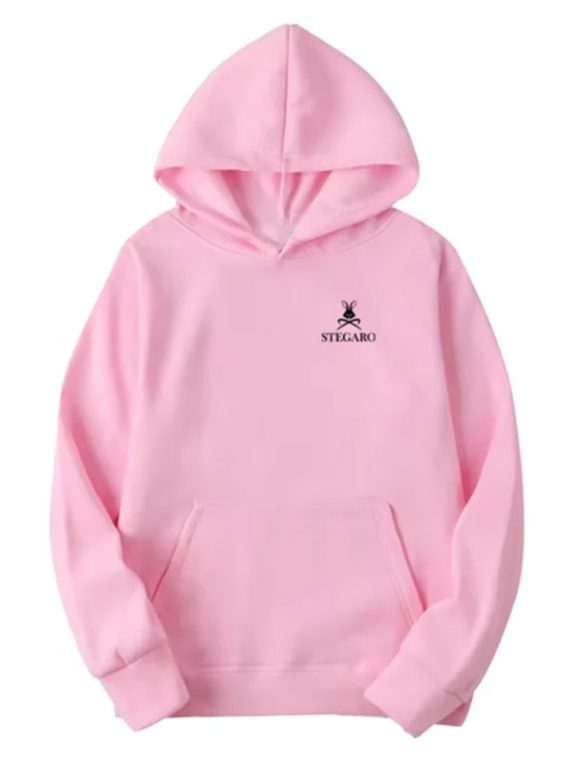 Stegaro Going To Hell Pink Pullover Hoodie