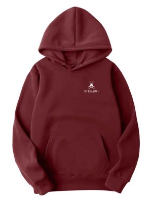 Stegaro Money Moves Maroon Pullover Hoodie