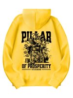 Stegaro Money Yellow Fleece Pullover Hoodie
