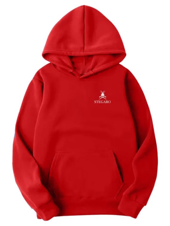 Stegaro State Of Mind Red Pullover Hoodie
