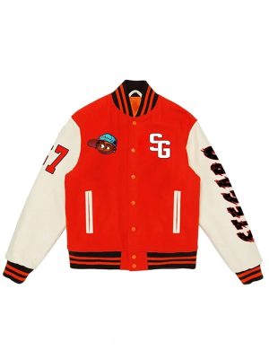 Stegaro Street Angel Red White Varsity Jacket