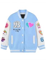 Stegaro Unicorn Blue White Varsity Jacket