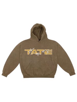 Tate Mcrae Stars Brown Pullover Hoodie