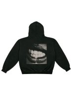 Tate Mcrae T8 Lips Black Pullover Hoodie