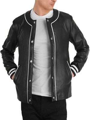 Trendy Willis Black Varsity Leather Jacket