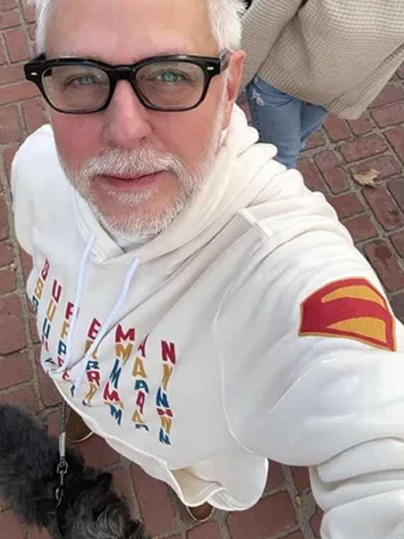 DC Superman White Fleece Pullover Hoodie