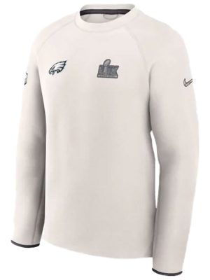 Eagles Super Bowl LIX White Tech Sweatshirt