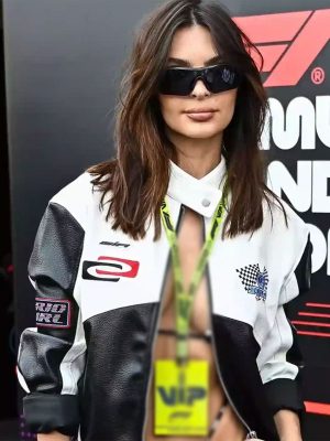 emily-ratajkowski-f1-monaco-grand-prix-leather-jacket-1