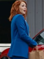Emily Tennant The Wish Swap Blue Suiting Blazer