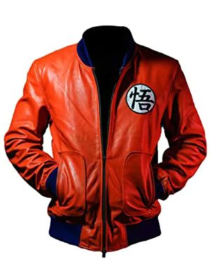 Goku Dragon Ball Orange Leather Jacket