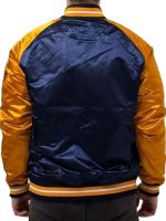 Golden State Warriors Blue Gold Satin Jacket